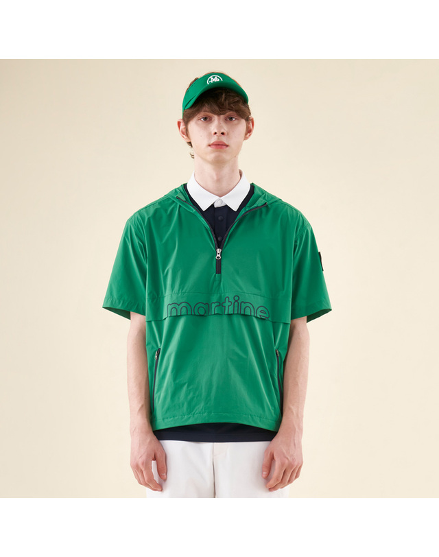 마틴골프 Half Zip-Up Hoody Anorak Jacket_Green (Men) 그린 착용컷