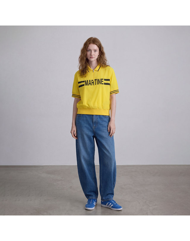 마틴골프 Martine Anorak Jacket_Yellow 노랑 착용컷
