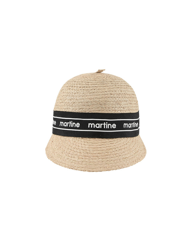 마틴골프 Raphia Wide Visor Cap_Light Beige 베이지 착용컷