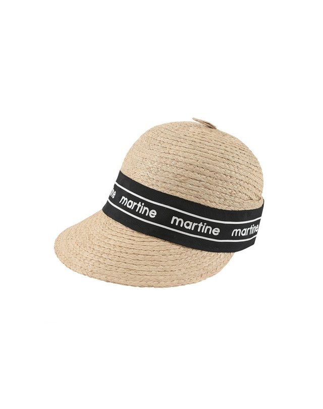 마틴골프 Raphia Wide Visor Cap_Light Beige 베이지 착용컷