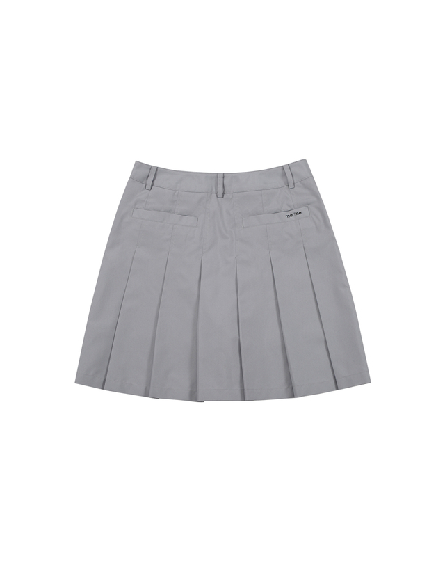 마틴골프 Out Pocket Pleats Skirt_Grey 그레이 착용컷