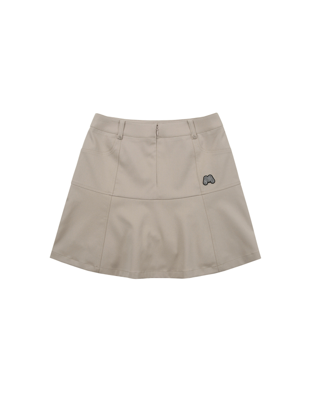 마틴골프 Feminine Flare Skirt_Dark Beige 베이지 착용컷