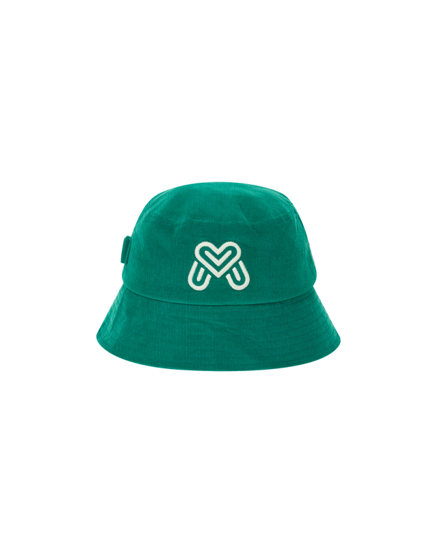 마틴골프 Corduroy Mignon Bucket Hat_Turquoise 그린 착용컷
