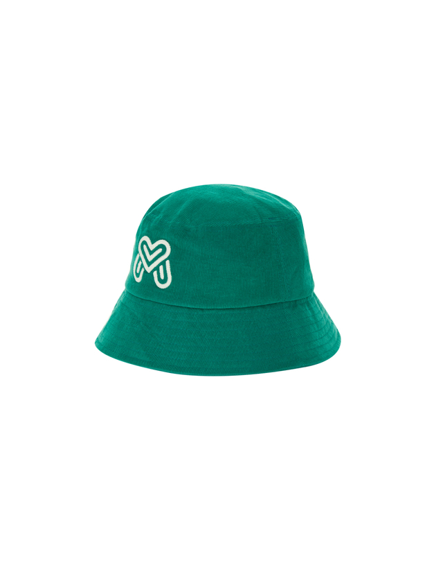 마틴골프 Corduroy Mignon Bucket Hat_Turquoise 그린 착용컷