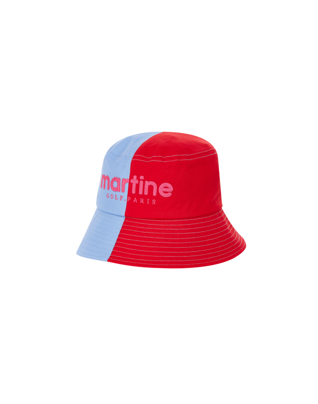 마틴골프 Half&Half Bucket Hat_Red 레드 착용컷