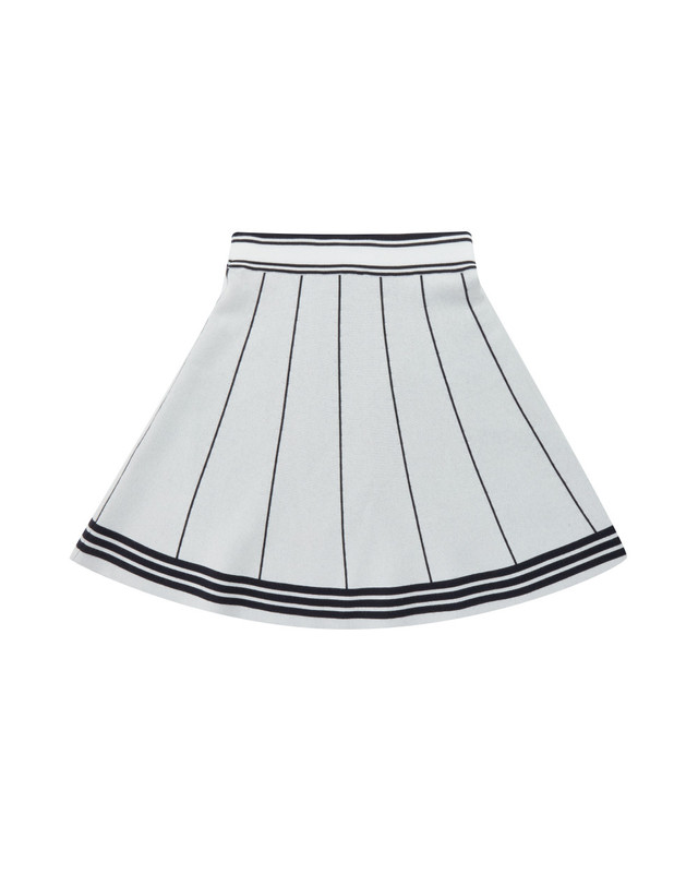 마틴골프 Double Weaving Knit Skirt_White 흰색 착용컷