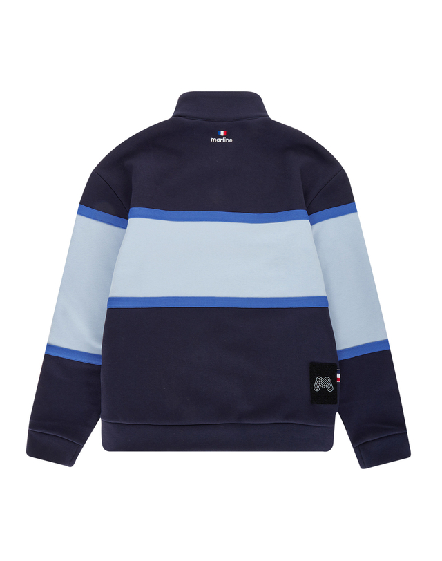 마틴골프 Color Block Half Zip-up Shirts_Navy (Men) 네이비 착용컷