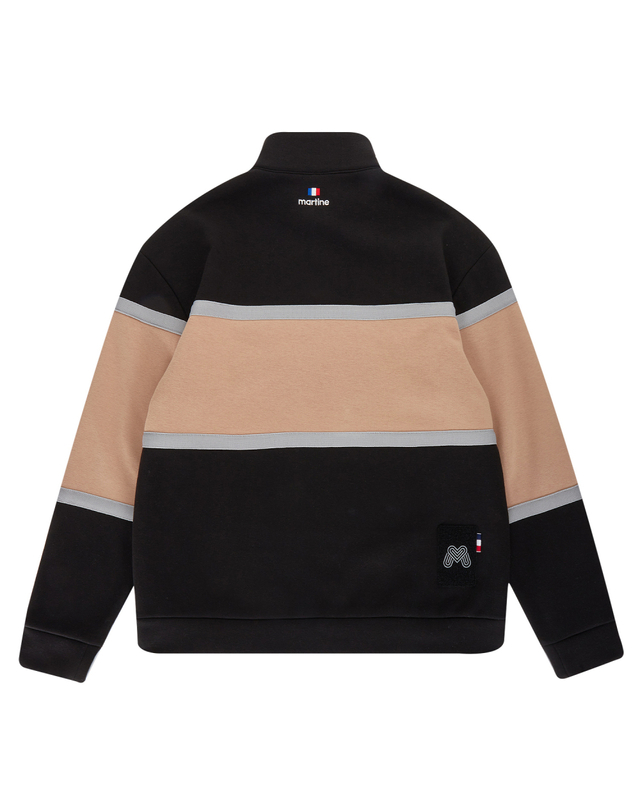 마틴골프 Color Block Half Zip-up Shirts_Black (Men) 블랙 착용컷