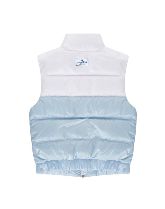마틴골프 Color Block Down Vest_Blue 블루 착용컷