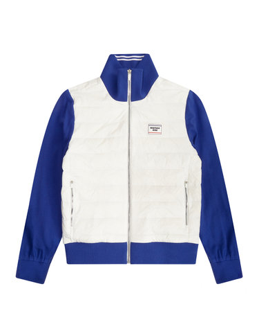 Knit Hybrid Down Jacket_White