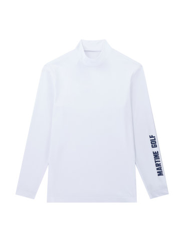 Stretch Mock Neck Shirts_White (Men)