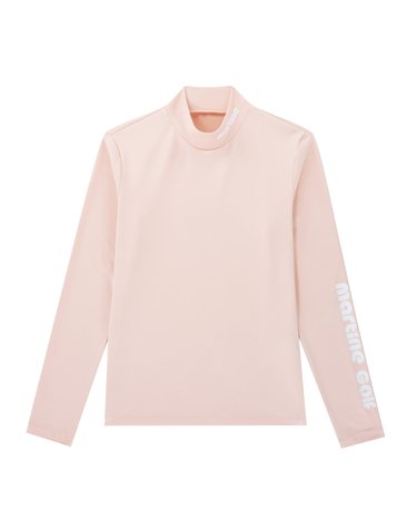 Stretch Mock Neck Shirts_Pink