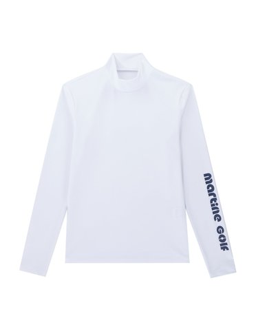 Stretch Mock Neck Shirts_White