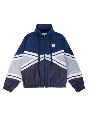 Color Block Hoody Jacket_Navy