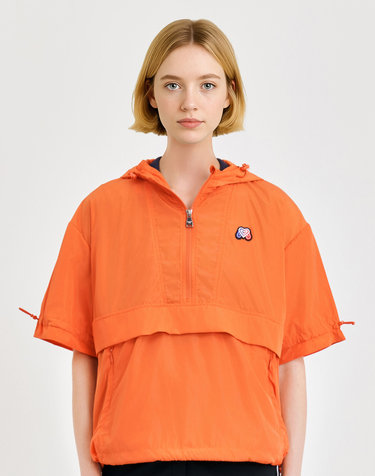 Hoody Anorak Jumper_Orange