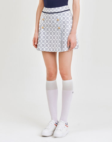 All-over Symbol Culottes_White