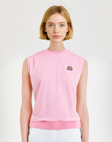 Loose Fit Sleeveless Shirts_Pink