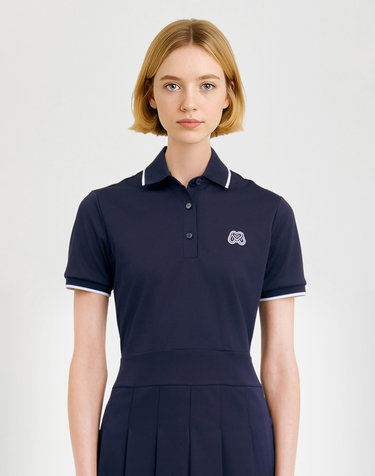 Basic Collar One-piece_Navy