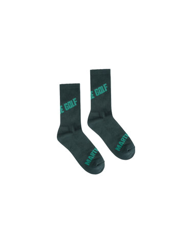 Logo Point Middle Socks_D/Khaki (Men)