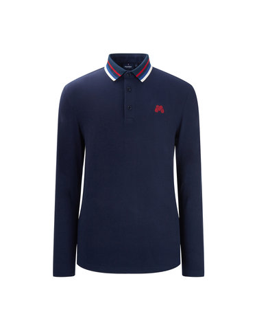 Collar Point Polo Shirts_Navy (Men)
