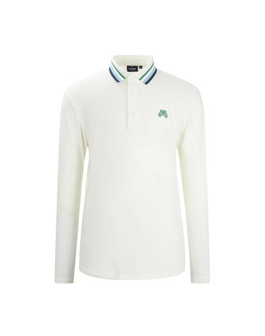 Collar Point Polo Shirts_O/White (Men)