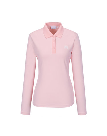Collar Point Basic Polo Shirts_L/Pink