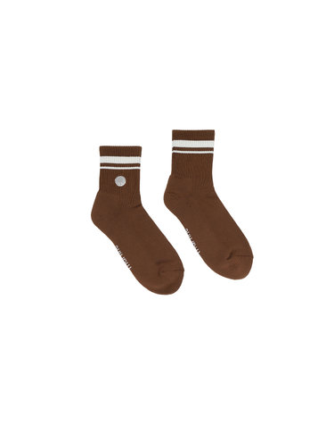 Embroidery Point Short Socks_Camel (Men)
