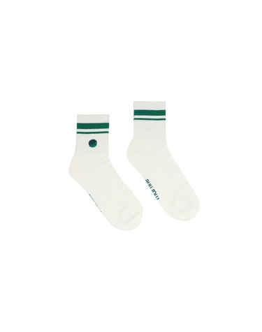 Embroidery Point Short Socks_O/White (Men)