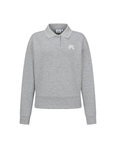Collar Sweat Shirts_M/Grey