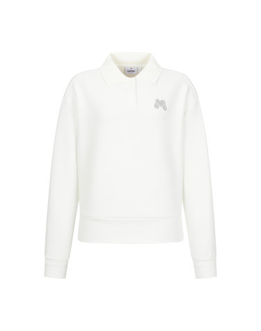 Collar Sweat Shirts_O/White