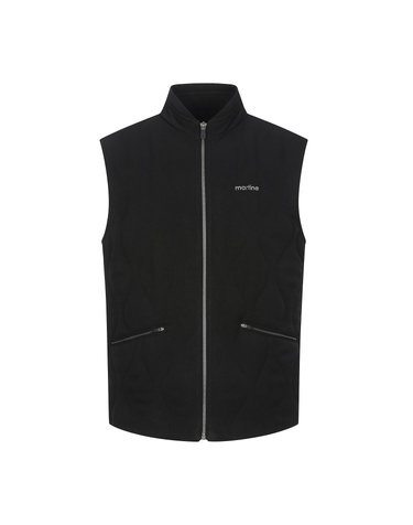 Quilting Padding Woven Vest_Black (Men)