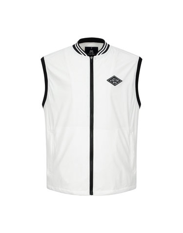 Stretch Woven Vest_O/White (Men)