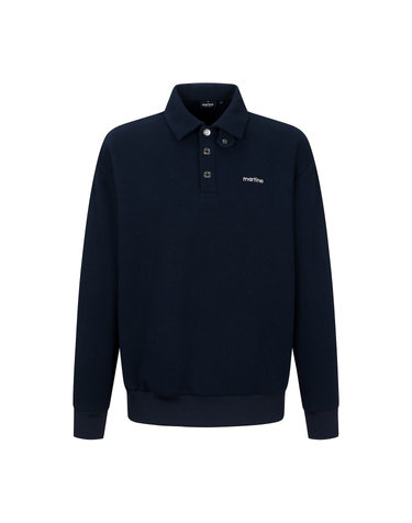Collar Sweat Shirts_Navy (Men)
