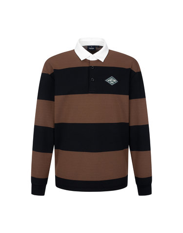 Block Stripe Polo Shirts_Black (Men)