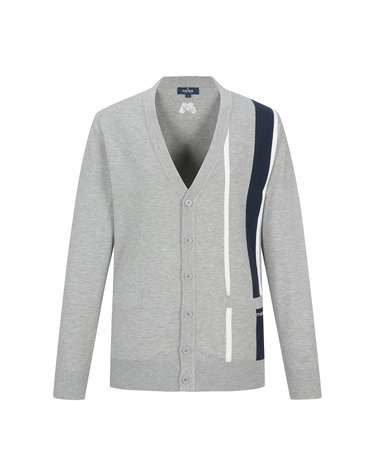 Color Blocks Cardigan_Charcoal (Men)