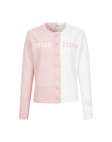 Half&Half Cardigan_L/Pink