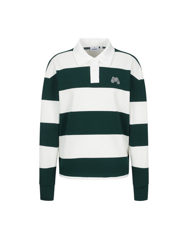 Block Stripe Polo Shirts_D/Khaki