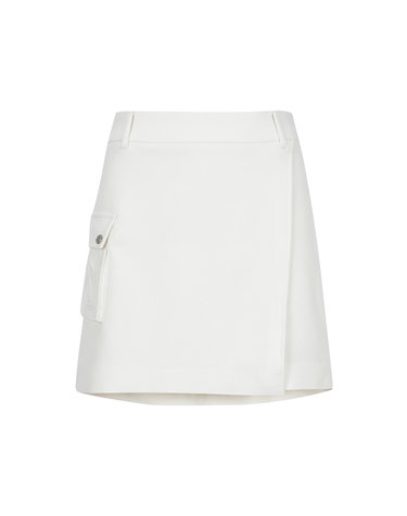 Pocket Point Wrap Culotte_O/White