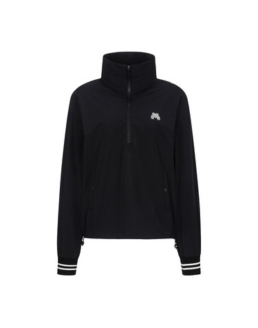 Half Zip-up Anorak Jumper_Black