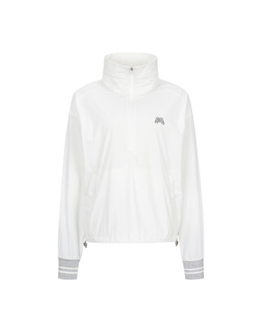 Half Zip-up Anorak Jumper_O/White