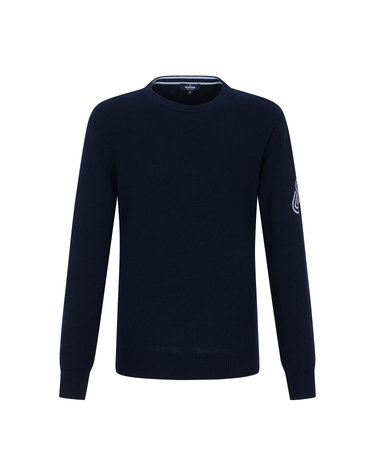 Intasha Logo Round Knit_Navy (Men)