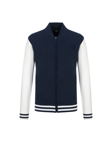 Stadium Zip-up Cardigan _Navy (Men)