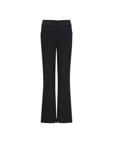 Logo Banding Bootcut Pants_Black