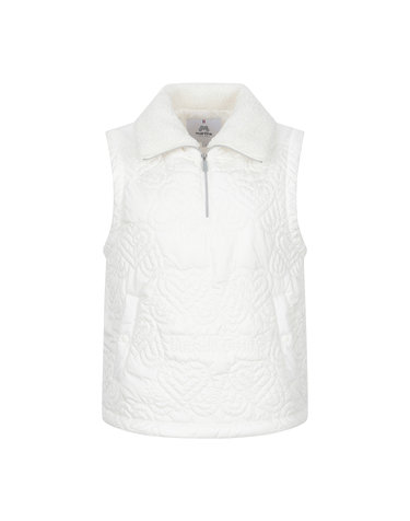 Heart Quilting Padding Vest_O/White