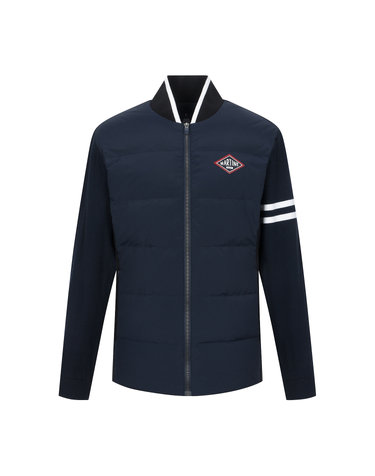 Knit Hybrid Down Jumper_Navy (Men)