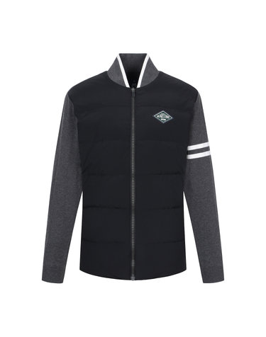 Knit Hybrid Down Jumper_Black (Men)