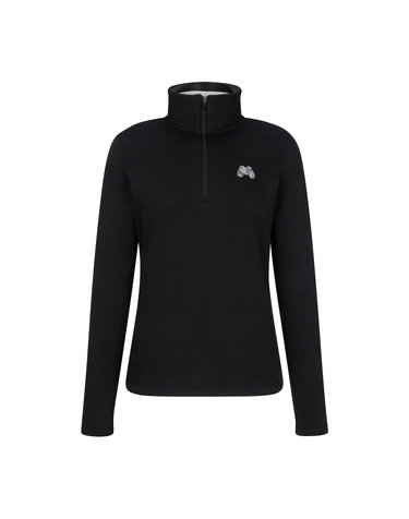 Half Zip-up Collar Shirts_Black