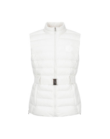 Belt Point Down Vest_Ivory