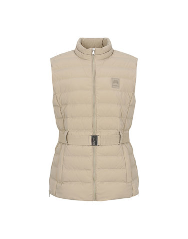 Belt Point Down Vest_Beige