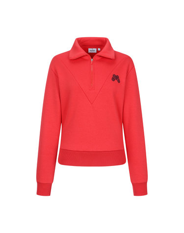 Half Zip-up Shirts_Red